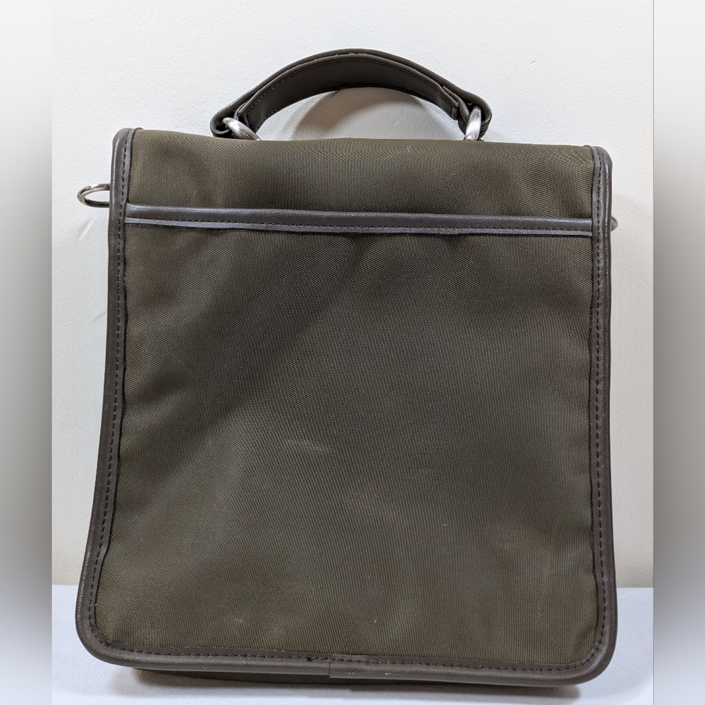 Nine West crossbody/satchel, dark green/brown purse - Picture 5 of 15